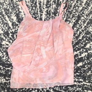 Gauzy watercolor flowy top